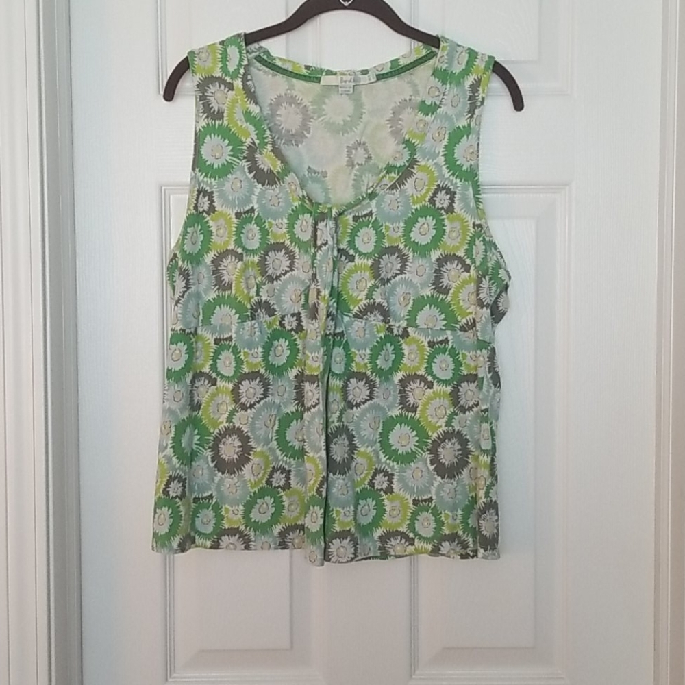 Boden green floral tank